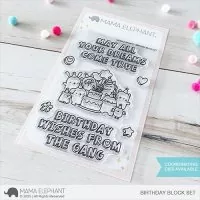 Birthday Block Set - Clear Stamps - Mama Elephant