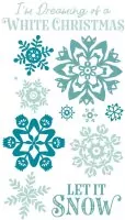 White Christmas - Clear Stamps - Sizzix