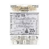 Collage Paper Christmas 2024 - Idea-ology - Tim Holtz