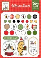 Winnie The Pooh Christmas - Adhesive Brads - Echo Park