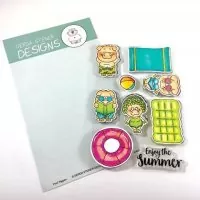 Pool Piggies - BUNDLE Stempel + Stanzen - Gerda Steiner Designs